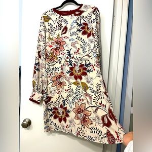 Long sleeve floral dress